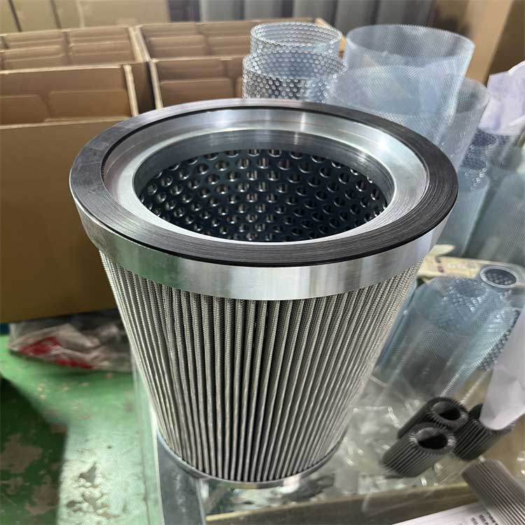 華豫供應(yīng)CR-125玻纖折疊油濾芯 機(jī)加工不銹鋼端蓋