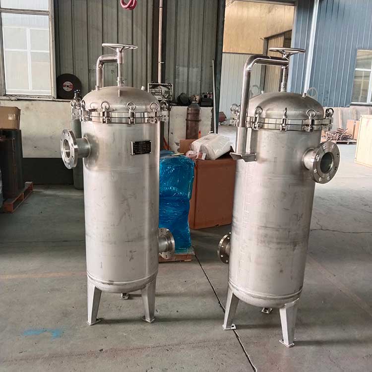 華豫供應(yīng)三袋Φ450袋式過濾器 殼體材質(zhì)304