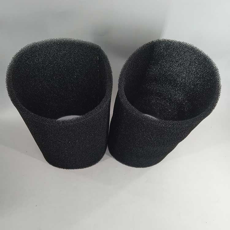 華豫生產(chǎn)供應(yīng)羅茨風機濾芯 黑色阻燃過濾棉